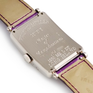 フランクミュラー ロングアイランド マスターバンカー ルナ 1250MBLDT K18WG無垢 GMT ギヨシェ 自動巻き