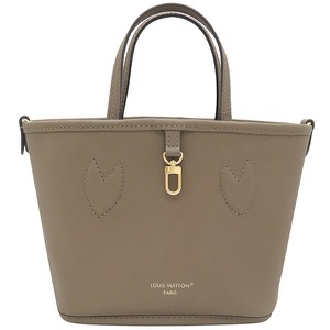 ルイヴィトン 2WAYバッグ ネヴァーフル インサイドアウト BB モノグラムキャンバス ブラウン リバーシブル グレージュ  M12109 中古