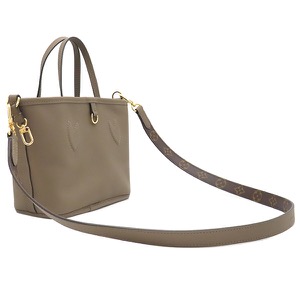 ルイヴィトン 2WAYバッグ ネヴァーフル インサイドアウト BB モノグラムキャンバス ブラウン リバーシブル グレージュ  M12109 中古