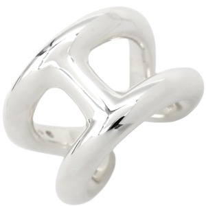 エルメス リング 指輪 オスモズ GM シルバー925 シルバー #54(JP14) アクセサリー AG925 Hモチーフ  中古