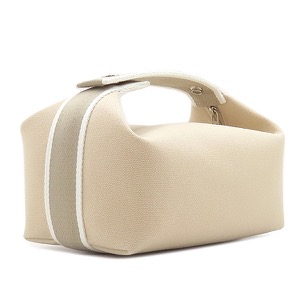 エルメス ポーチ ブリッド ア ブラック PM トワルアッシュ ベージュ ハンドバッグ バニティバッグ トワルH  中古