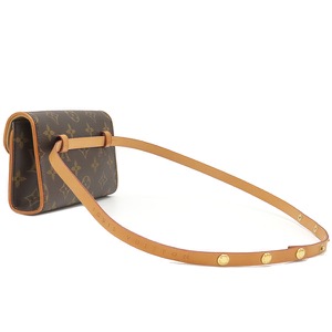 ルイヴィトン ウエストバッグ ポシェット フロランティーヌ モノグラムキャンバス ブラウン 茶 ウエストポーチ ベルトバッグ  M51855 中古