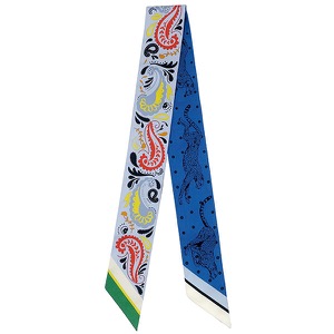 エルメス スカーフ ツイリー シルク マルチカラー 【GUEPARDE BANDANA/チーター バンダナ】  中古