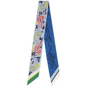 エルメス スカーフ ツイリー シルク マルチカラー 【GUEPARDE BANDANA/チーター バンダナ】  中古