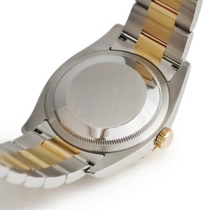 ロレックス デイトジャスト ターノグラフ 116263 D番 K18YG×SS コンビ ホワイト バー 緑針 日本限定 自動巻き