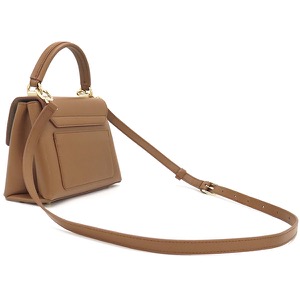 フルラ 2WAYバッグ FURLA 1927 トップハンドル ミニ レザー ブラウン未使用 茶 ショルダー ハンドバッグ wb00109are00003b00 中古