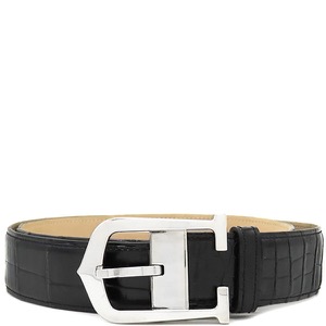 カルティエ ベルト アロンジェ アリゲーター ブラック 黒  中古