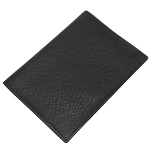 ブルガリ 手帳カバー クラシコ レザー ブラック 黒 パスポートカバー 中古