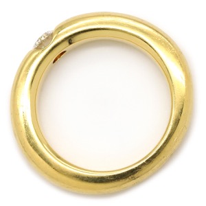 カルティエ リング 指輪 エリプス Ellipse K18YG ゴールド #51(JP11) 750 18K 1P ダイヤモンド  中古