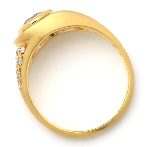 リング 指輪 ダイヤリング K18YG ゴールド 中古