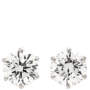 ピアス ダイヤピアス Pt900 シルバー 1P 1粒  中古