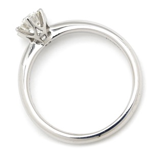 リング 指輪 ダイヤ 立爪リング Pt900 シルバー 1P 1粒  中古