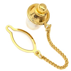 タイピン パール 真珠 K18YG ゴールド 750 YG  中古