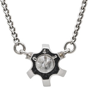 ネックレス ダイヤペンダント Pt850 シルバー 1P 1粒  中古