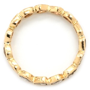 リング 指輪 ダイヤリング K10YG ゴールド 中古