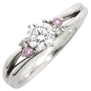 リング 指輪 ダイヤモンド リング Pt900 シルバー 中古