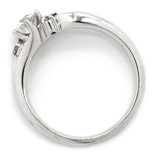 リング 指輪 ダイヤモンド リング Pt900 シルバー 中古