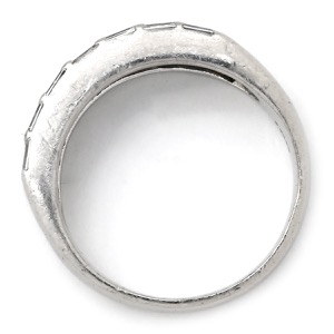 リング 指輪 ブルーサファイア ダイヤ リング Pt900 シルバー 青 プラチナ  中古