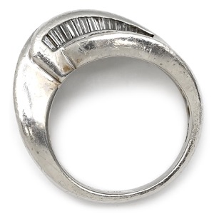 リング 指輪 ダイヤリング Pt900 シルバー 中古