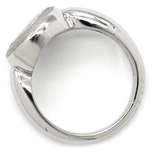 リング 指輪 ダイヤリング Pt850 シルバー 1P 1粒  中古