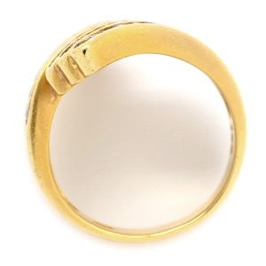 リング 指輪 ダイヤリング K18YG ゴールド 中古