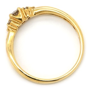 リング 指輪 ダイヤリング K18YG ゴールド 5P 5石  中古