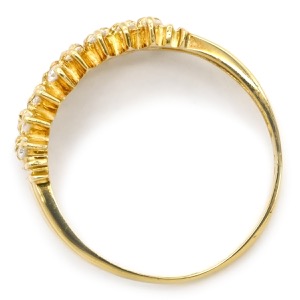 リング 指輪 ダイヤリング K18YG ゴールド 中古