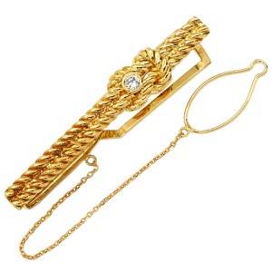 タイピン ダイヤモンド K18YG ゴールド 750 YG  中古