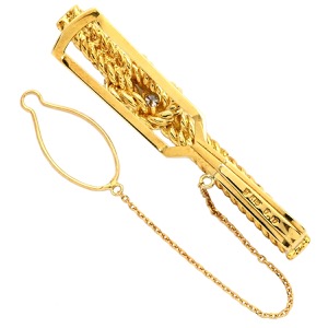 タイピン ダイヤモンド K18YG ゴールド 750 YG  中古