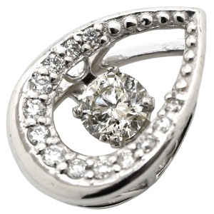 ペンダントトップ K18WG シルバー 750 WG  中古