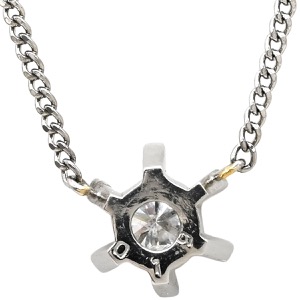 ネックレス ダイヤペンダント Pt900 シルバー 1P 1粒  中古