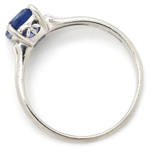 リング 指輪 ブルーサファイア リング Pt900 シルバー 中古