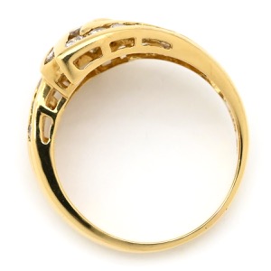 リング 指輪 ダイヤリング K18YG ゴールド 中古