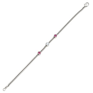 ブレスレット K18WG シルバー ダイヤブレスレット 750 ホワイトゴールド  中古