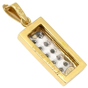 ペンダントトップ ダイヤ ペンダントトップ K18YG ゴールド ペンダントヘッド 18K 18金 750  中古