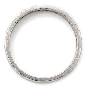 リング 指輪 ダイヤリング Pt900 シルバー 7P 7粒 一文字  中古