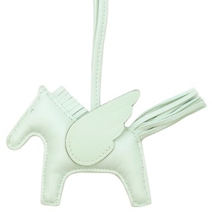 エルメス バッグチャーム ロデオPM ペガサス グリーン 単色  中古