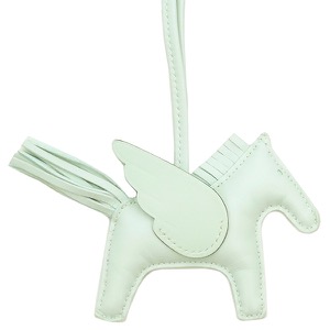 エルメス バッグチャーム ロデオPM ペガサス グリーン 単色  中古