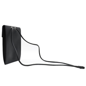 ヴァレンティノ ショルダーバッグ VLTN ロゴ ネックポーチ レザー ブラック ミニバッグ 黒  UY2P0Q83LVN 中古