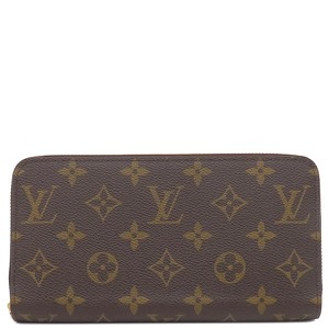 ルイヴィトン 長財布 ジッピーウォレット モノグラムキャンバス ブラウン 茶 ラウンドファスナー  M41895 中古