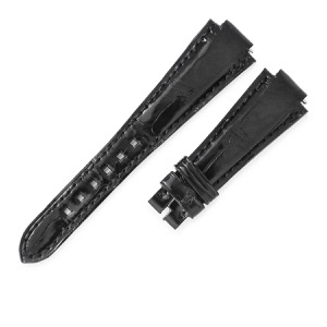 ハリーウィンストン 腕時計パーツ プルミエール用 クロコバンド クロコダイル ブラック 純正 替え ベルト ストラップ 予備 20mm ブラック 黒 バネ棒  中古