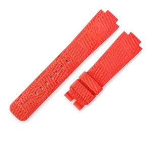 ルイヴィトン 腕時計パーツ 純正 タンブール用 ダミエ ラバーバンド ラバー レッド 新品同様 替え ベルト 予備 正規品 21mm レッド 赤  中古