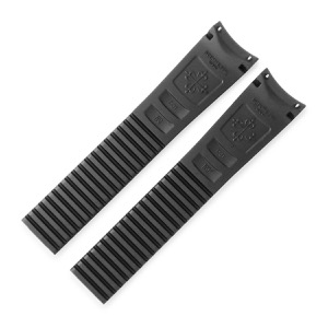 パテックフィリップ 腕時計パーツ 純正 アクアノート用 ラバーバンド ラバー ブラック 新品未使用 ベルト 21ｍｍ ブラック 黒  中古