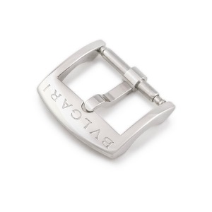 ブルガリ 腕時計パーツ 純正 ステンレススチール シルバー 尾錠 14mm幅対応 ステンレススチール SS ピンバックル パーツ 替え スペア シルバー  中古