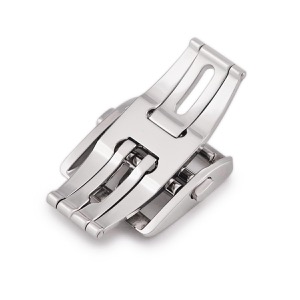 ルイヴィトン 腕時計パーツ 純正 ステンレススチール シルバー 18mm幅対応 Dバックル ステンレス スチール SS フォールディング パーツ 替え 交換 予備 シルバー 銀  中古