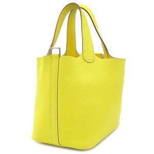 エルメス ハンドバッグ ピコタンロックPM  トリヨンクレマンス イエロー 黄色  中古