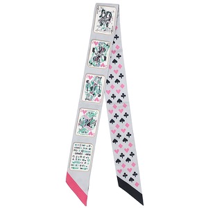 エルメス スカーフ ツイリー シルク マルチカラー 【JEU DE CARTES/ジュー ドゥ カルト】  中古