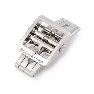 ルイヴィトン 腕時計パーツ 純正 ステンレススチール シルバー 16mm幅対応 Dバックル ステンレス スチール SS フォールディング パーツ 替え 交換 予備 シルバー 銀  中古