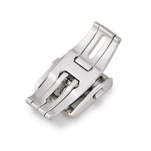 ルイヴィトン 腕時計パーツ 純正 ステンレススチール シルバー 16mm幅対応 Dバックル ステンレス スチール SS フォールディング パーツ 替え 交換 予備 シルバー 銀  中古