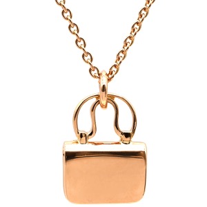 エルメス ネックレス アミュレット コンスタンス ペンダント K18PG ゴールド ピンクゴールド バッグモチーフ  中古